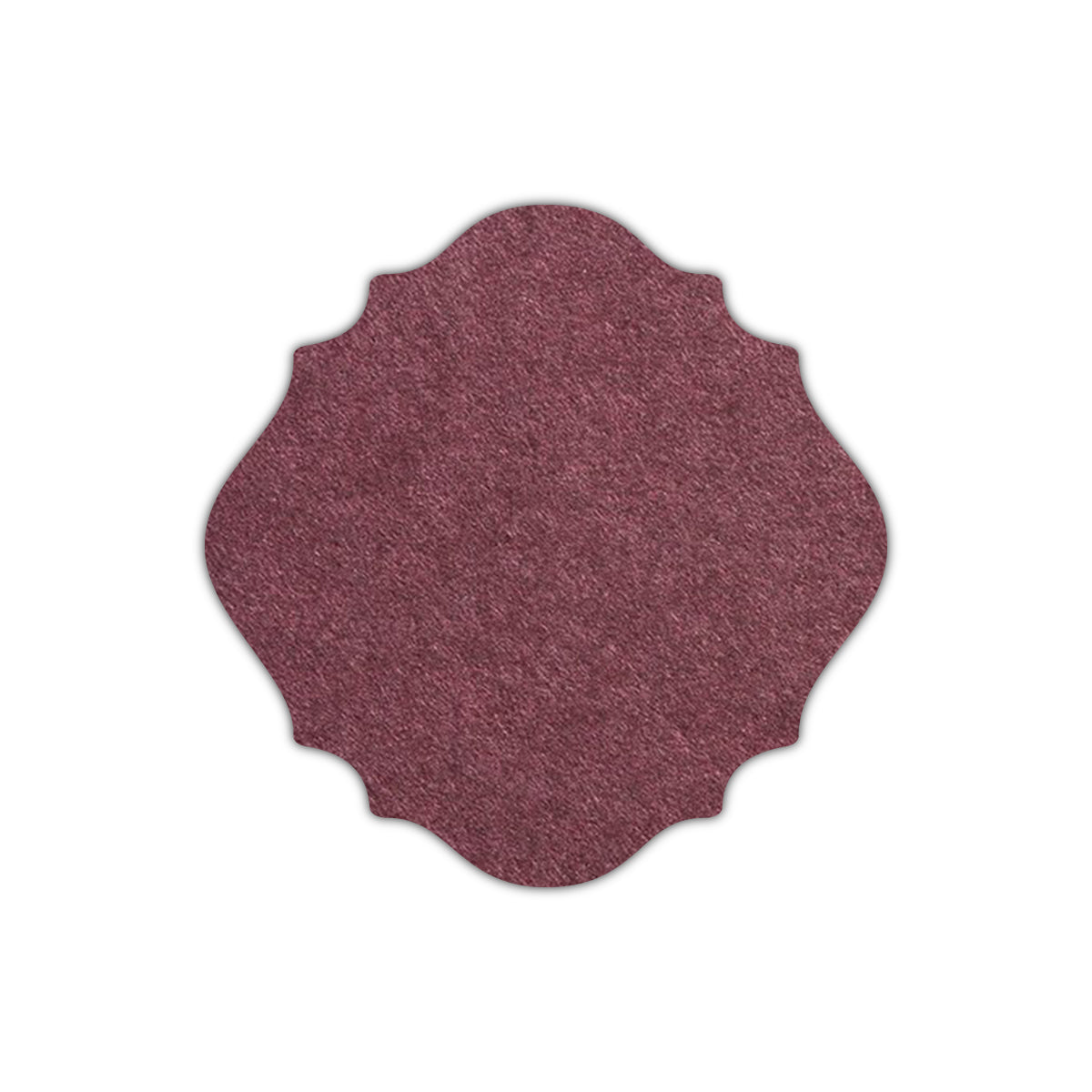CMYK Print on Merlot Cardstock | Shape S13 | 6" x 6"
