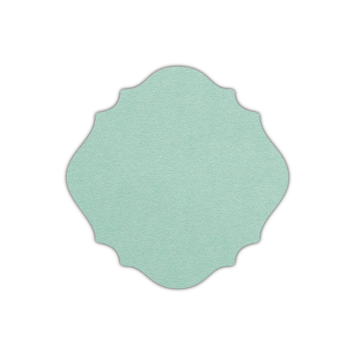 CMYK Print on Park Green Cardstock | Shape S13 | 4" x 4"