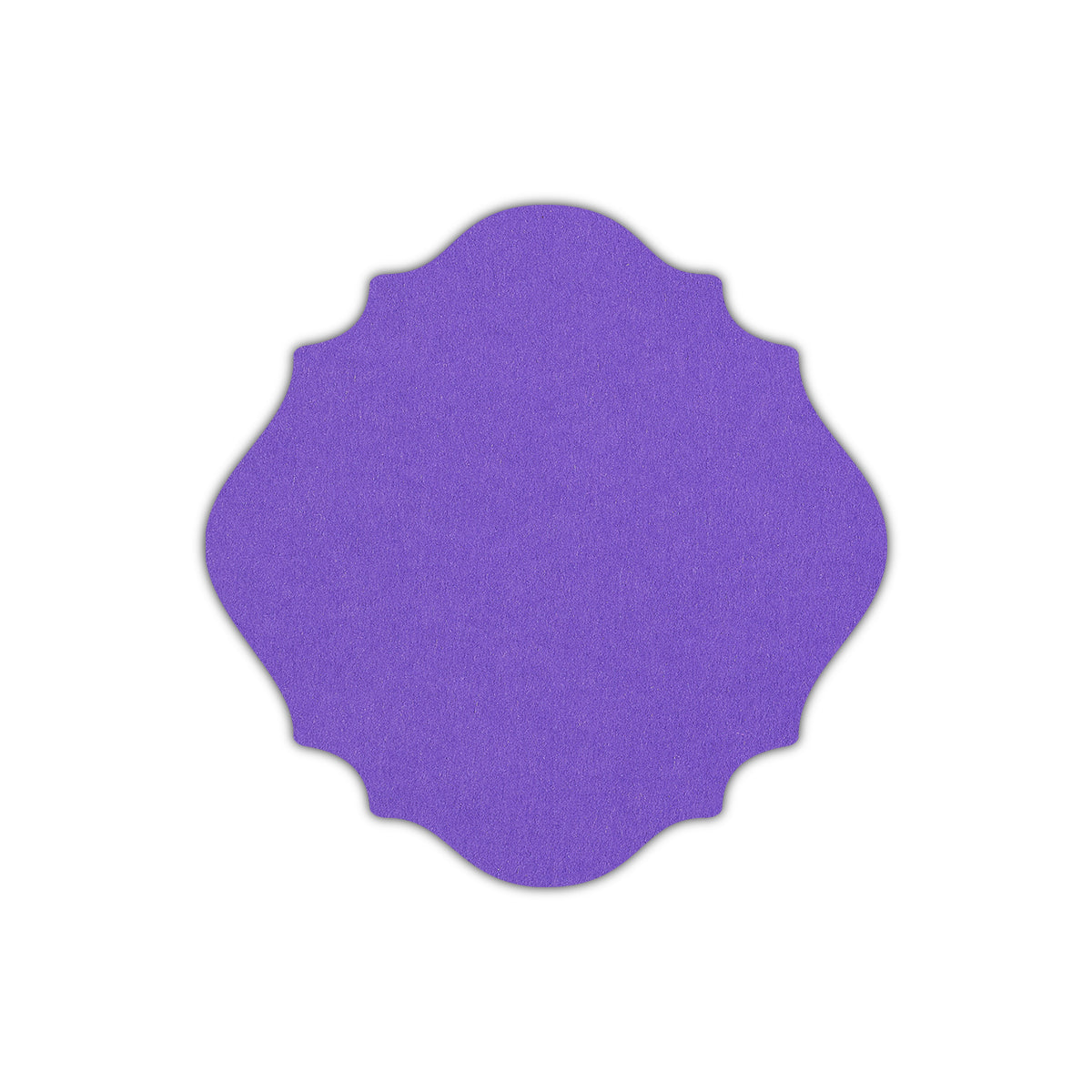 CMYK Print on Purple Cardstock | Shape S13 | 6.25" x 6.25"