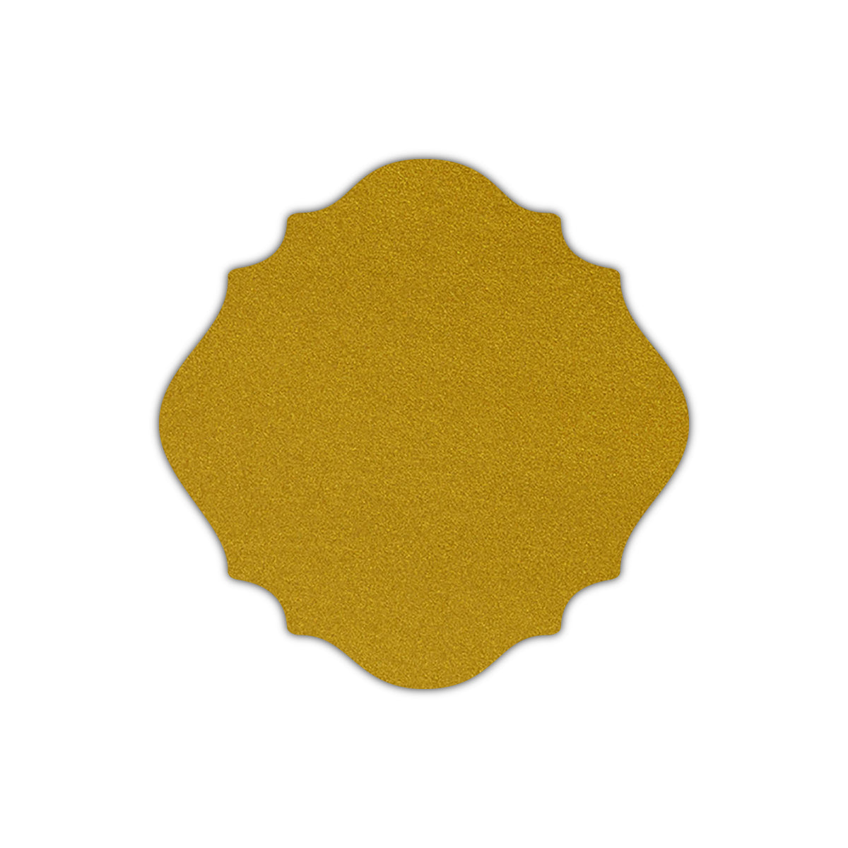 CMYK Print on Shimmer Super Gold Cardstock | Shape S13 | 4.75" x 4.75"