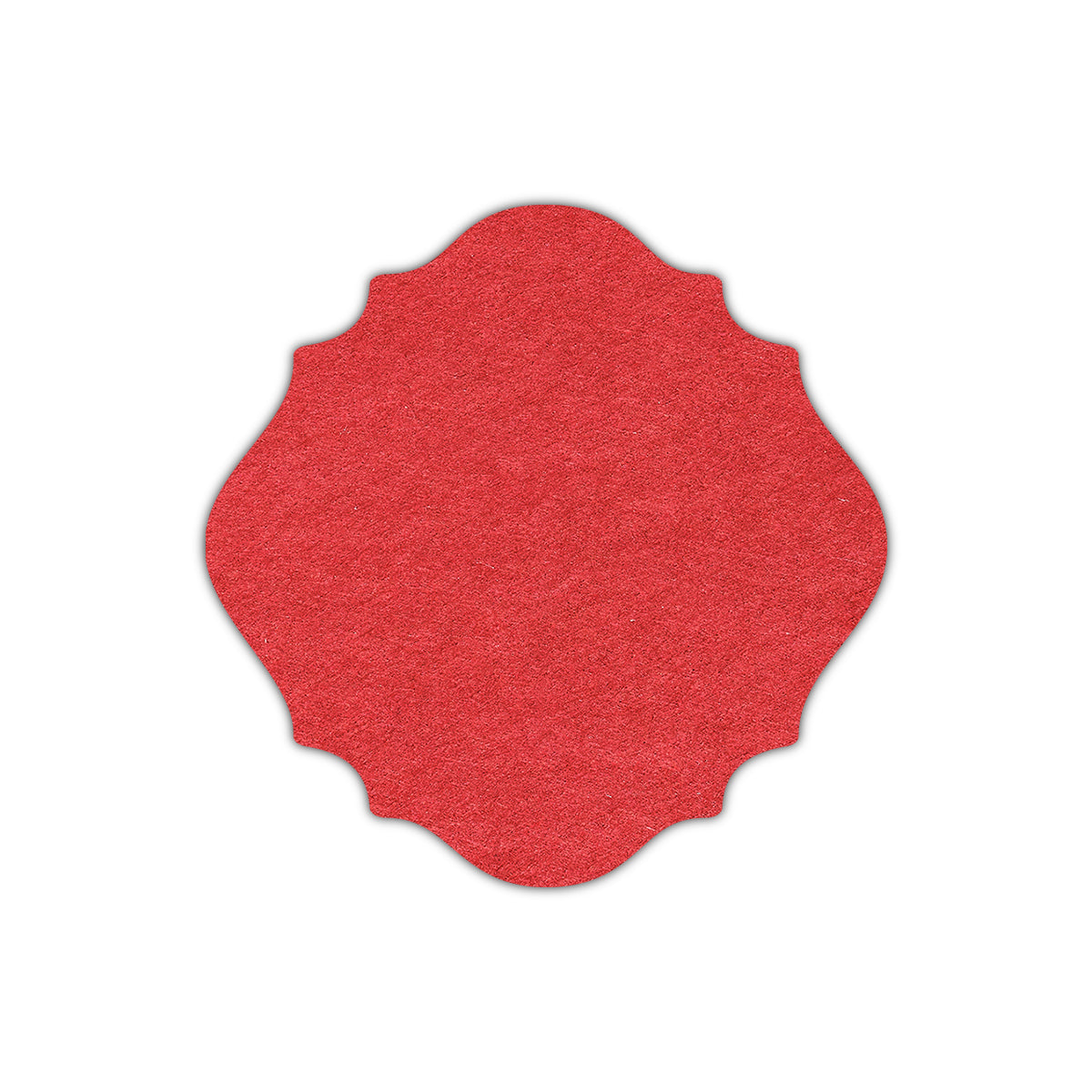 CMYK Print on Vermilion Cardstock | Shape S13 | 5" x 5"