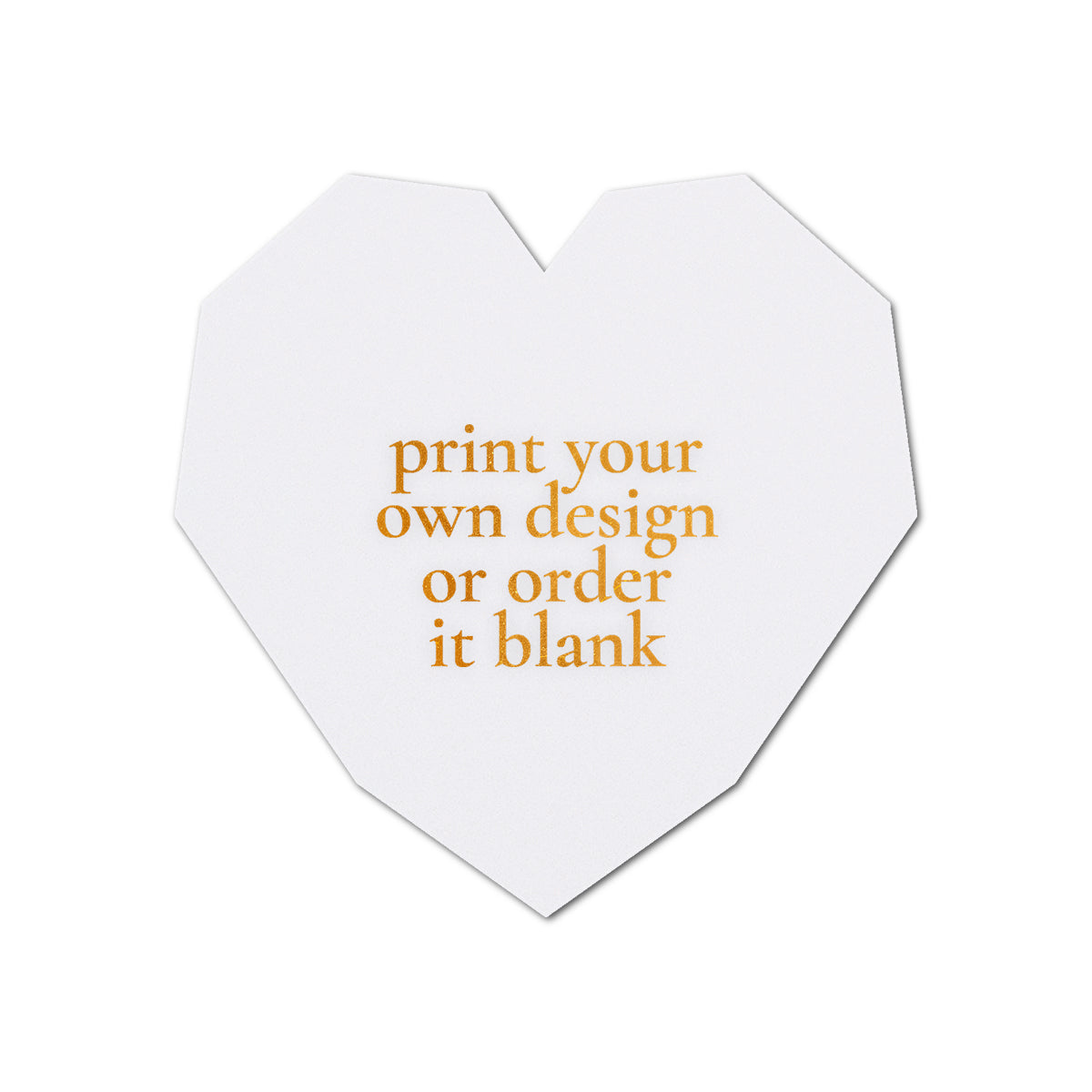 Custom Wedding Prints on Diecut Shaped Cardstock | Shape S14