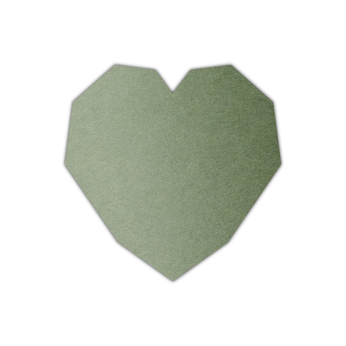 CMYK Print on Mid Green Cardstock | Shape S14 | 4" x 4"