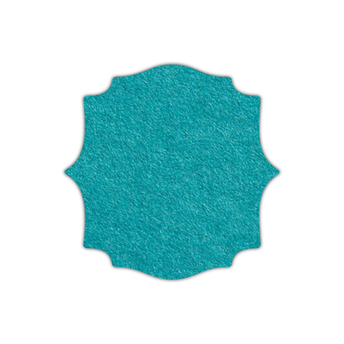 CMYK Print on Aqua Blue Cardstock | Shape S15 | 2.5" x 2.5"