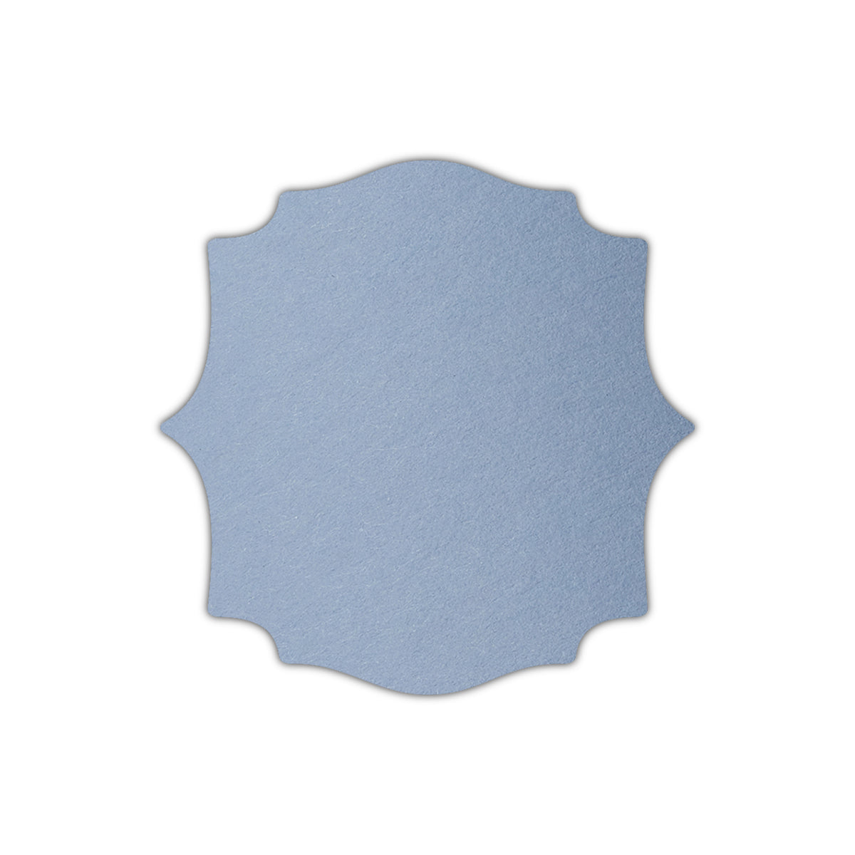 CMYK Print on Azure Blue Cardstock | Shape S15 | 6" x 6"