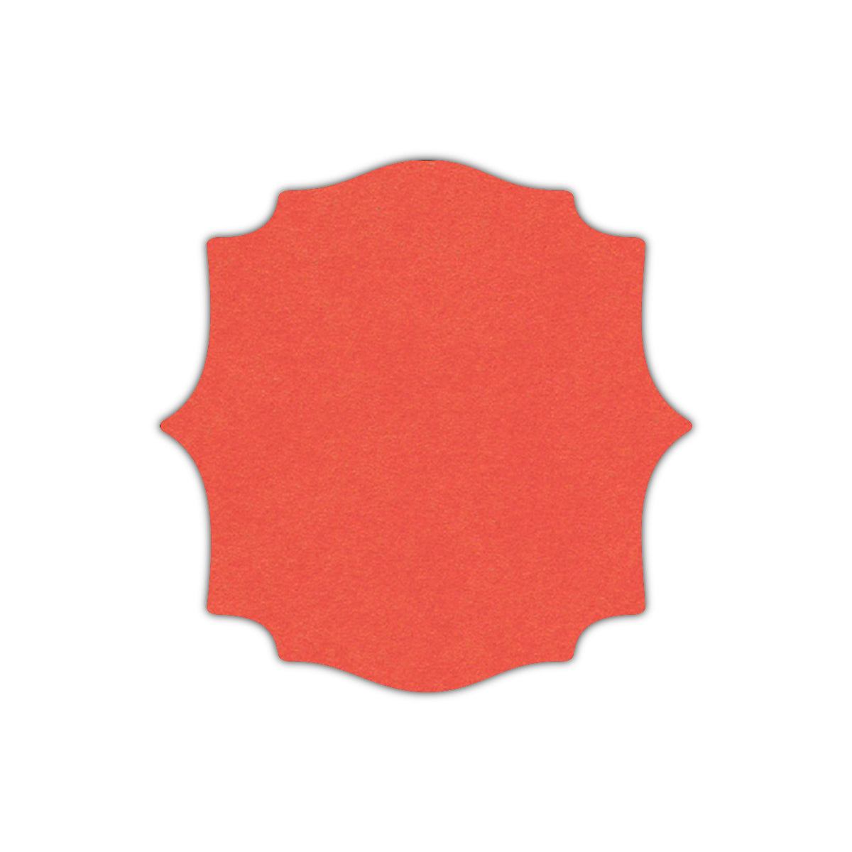 CMYK Print on Coral Cardstock | Shape S15 | 7" x 7"