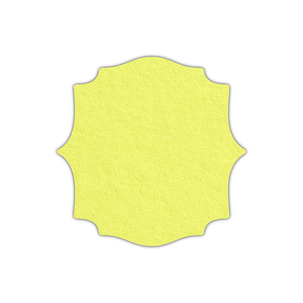 CMYK Print on Key Lime Cardstock | Shape S15 | 6.25" x 6.25"
