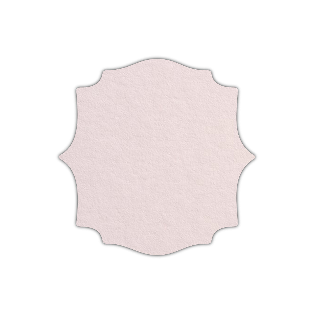 CMYK Print on Powder Pink Cardstock | Shape S15 | 4" x 4"