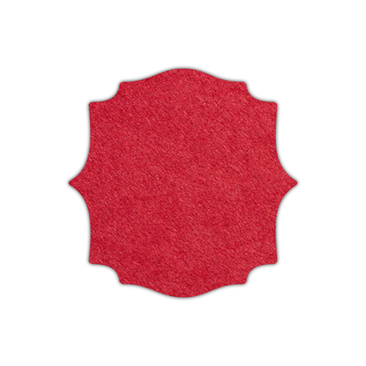 CMYK Print on Scarlet Red Cardstock | Shape S15 | 2.25" x 2.25"