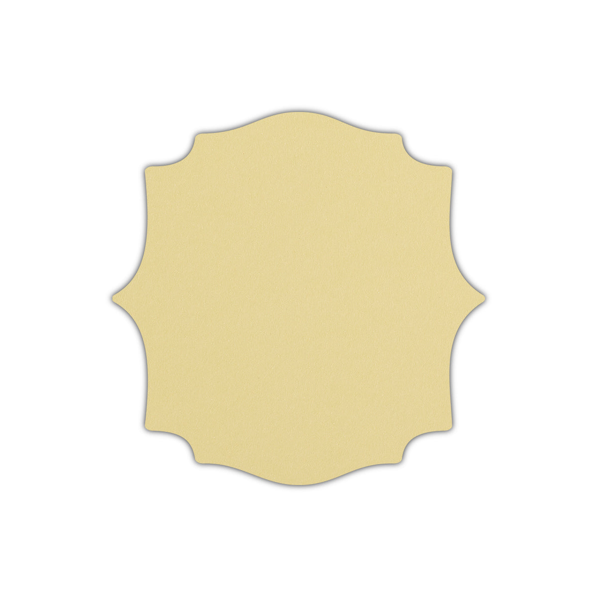 CMYK Print on Sorbet Yellow Cardstock | Shape S15 | 4.5" x 4.5"