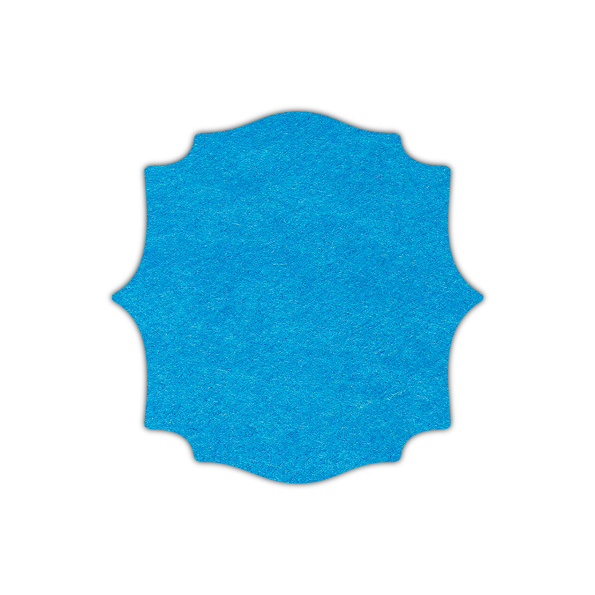 CMYK Print on Tabriz Blue Cardstock | Shape S15 | 3.25" x 3.25"