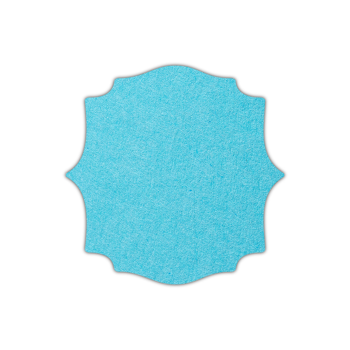 CMYK Print on Turquoise Cardstock | Shape S15 | 4.5" x 4.5"