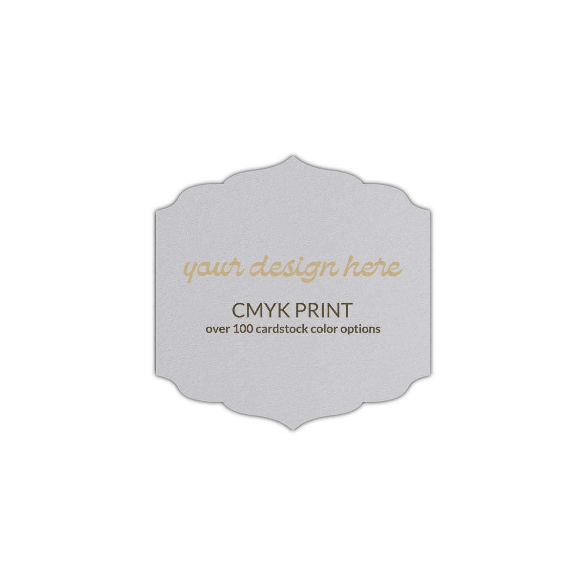 Shape S23 Diecut Card | CMYK Print | 7" x 7"