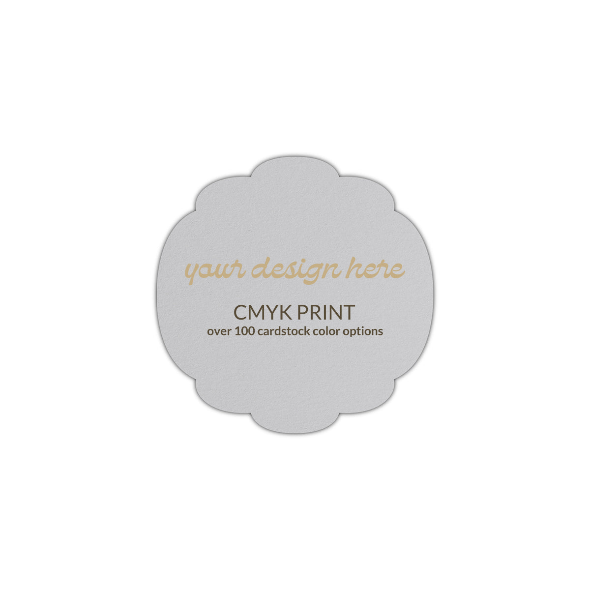 Shape S26 Diecut Card | CMYK Print | 3.25" x 3.25"