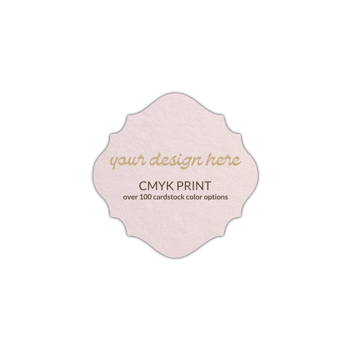 Shape S27 Diecut Card | CMYK Print | 4.75" x 4.75"