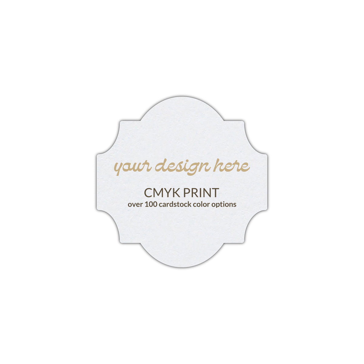 Shape S28 Diecut Card | CMYK Print | 5.25" x 5.25"