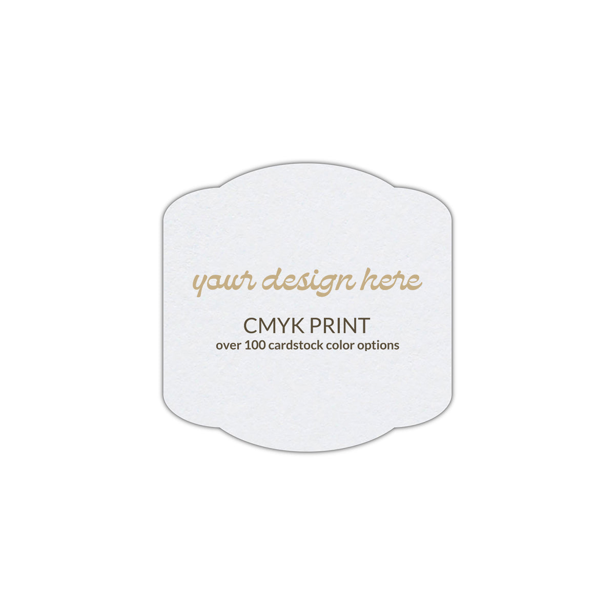 Shape S34 Diecut Card | CMYK Print | 7.75" x 7.75"
