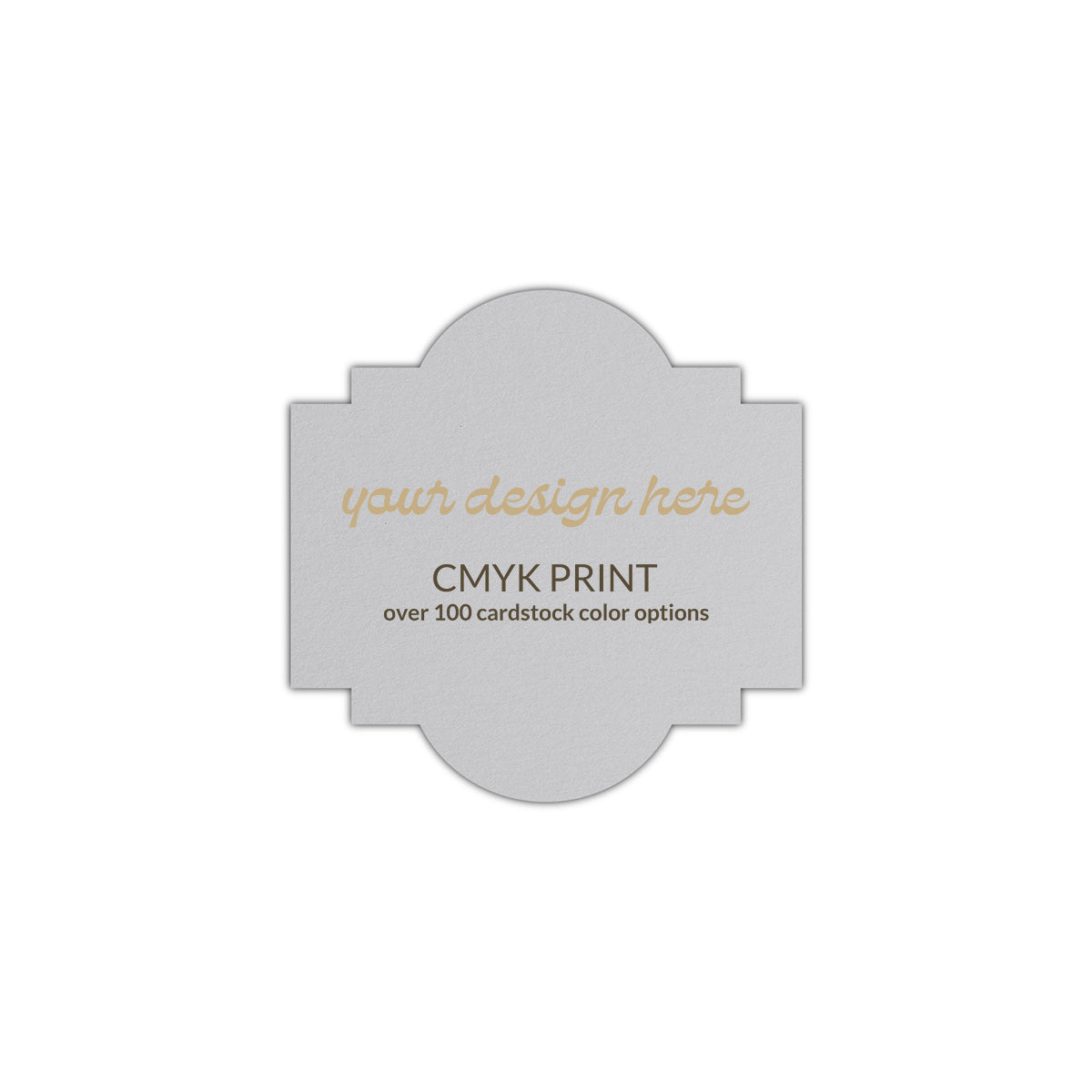 Shape S39 Diecut Card | CMYK Print | 7" x 7"