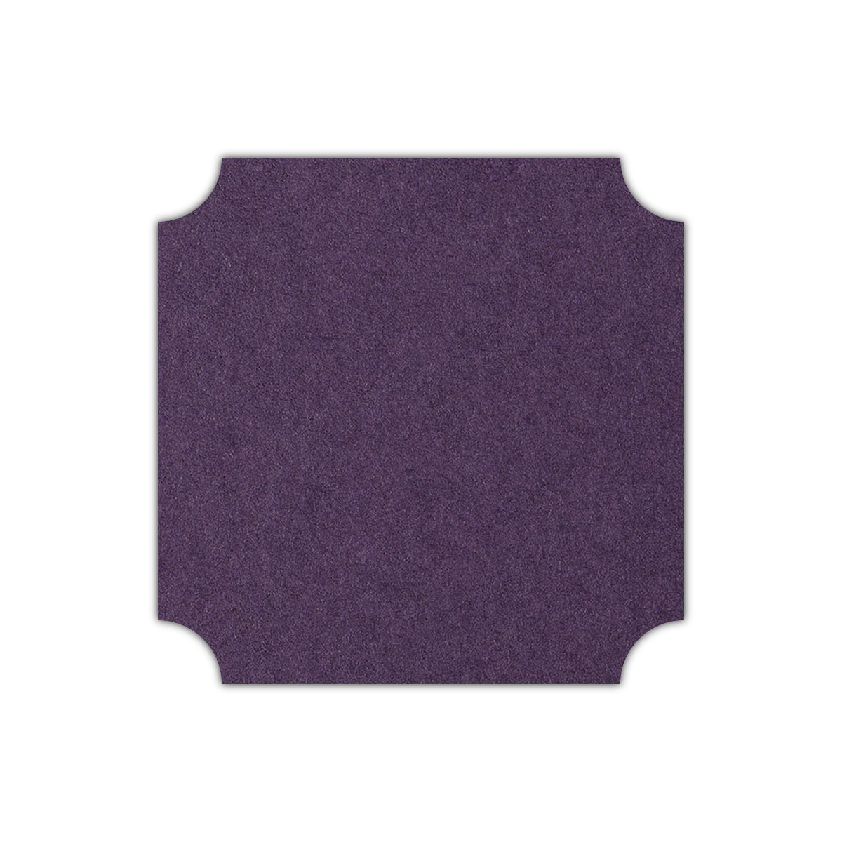 CMYK Print on Shimmer Amethyst Cardstock | Shape S3 | 2" x 2"