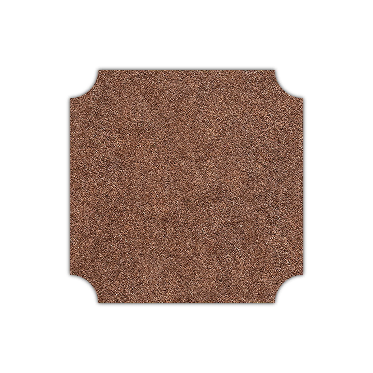 CMYK Print on Bagdad Brown Cardstock | Shape S3 | 7" x 7"
