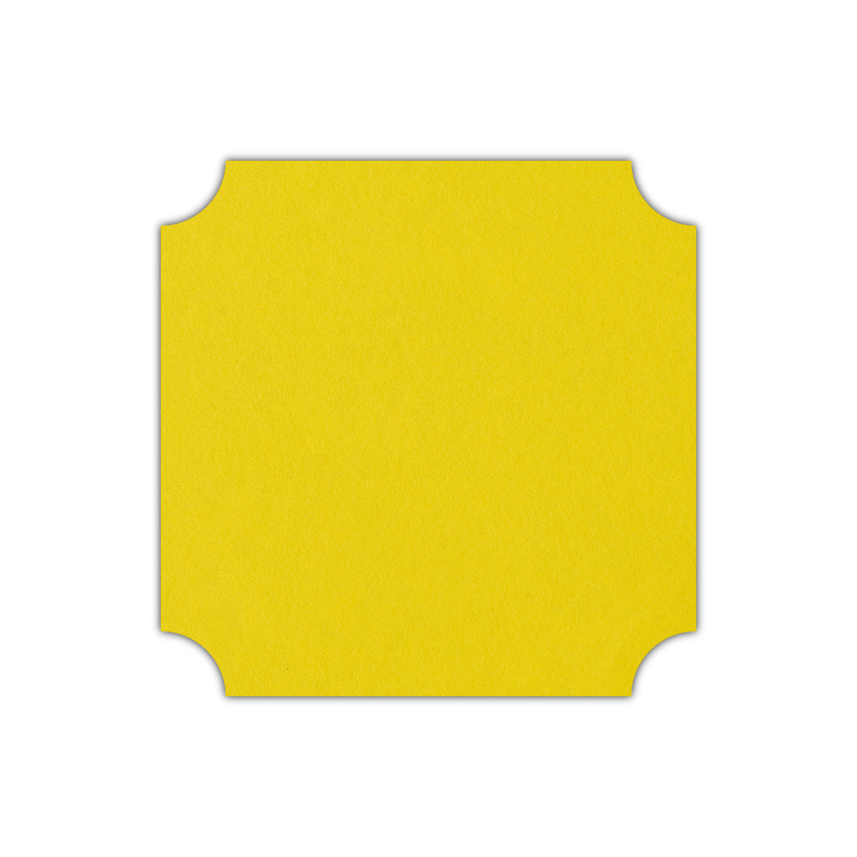 CMYK Print on Factory Yellow Cardstock | Shape S3 | 6" x 6"