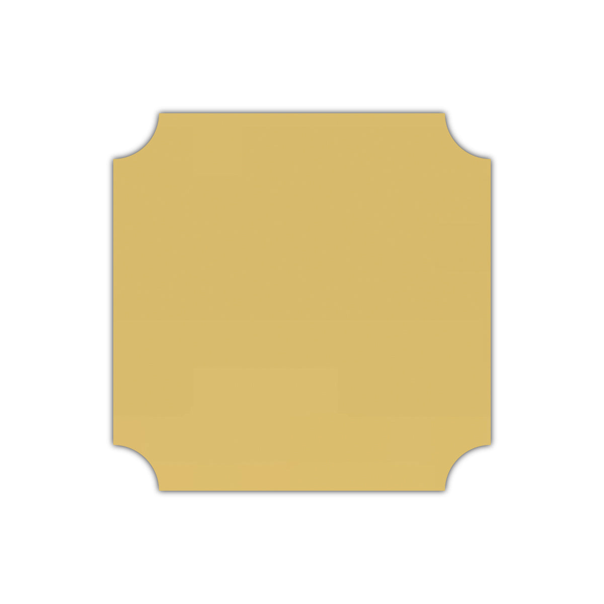 CMYK Print on Shimmer Gold Cardstock | Shape S3 | 2" x 2"