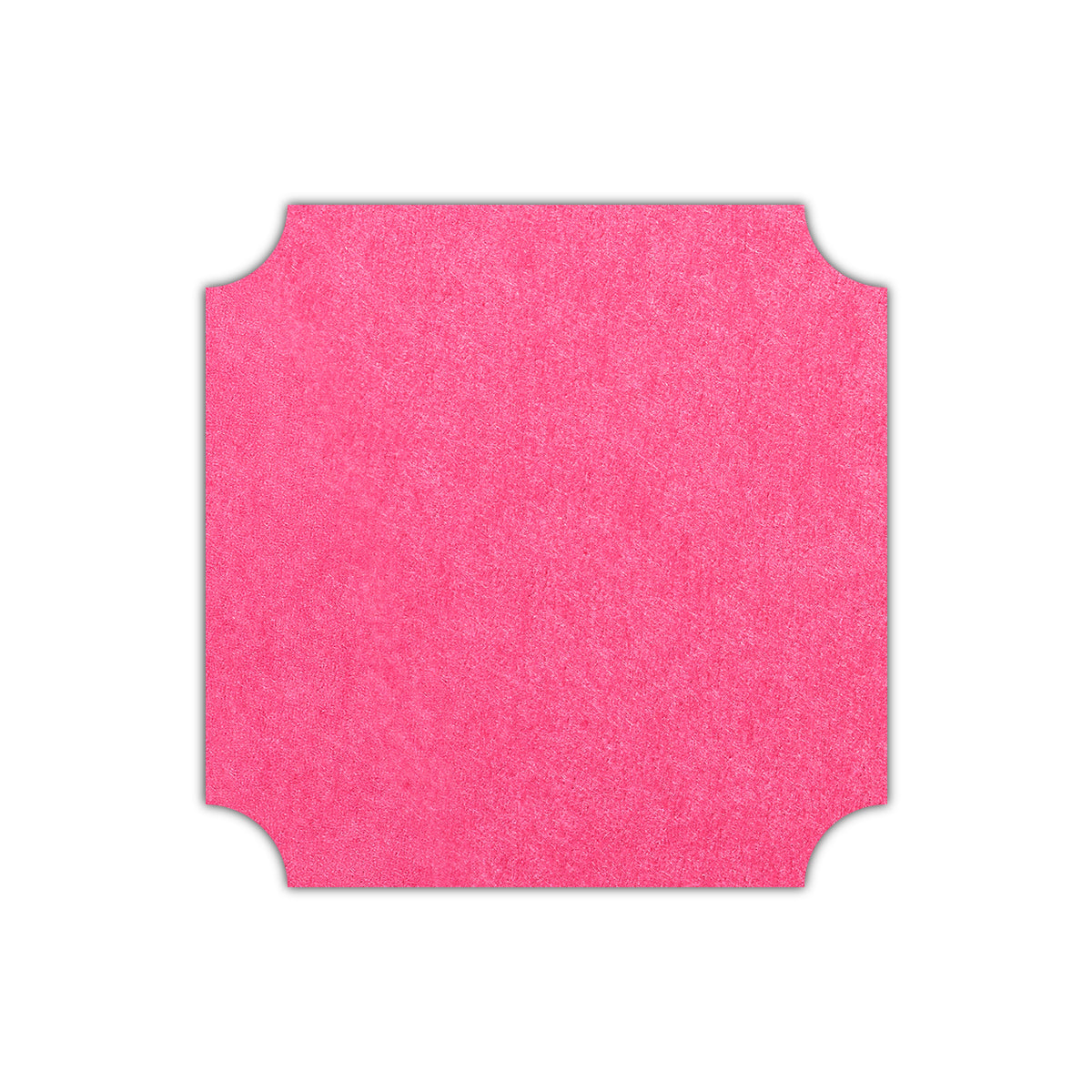 CMYK Print on Hot Pink Cardstock | Shape S3 | 7" x 7"