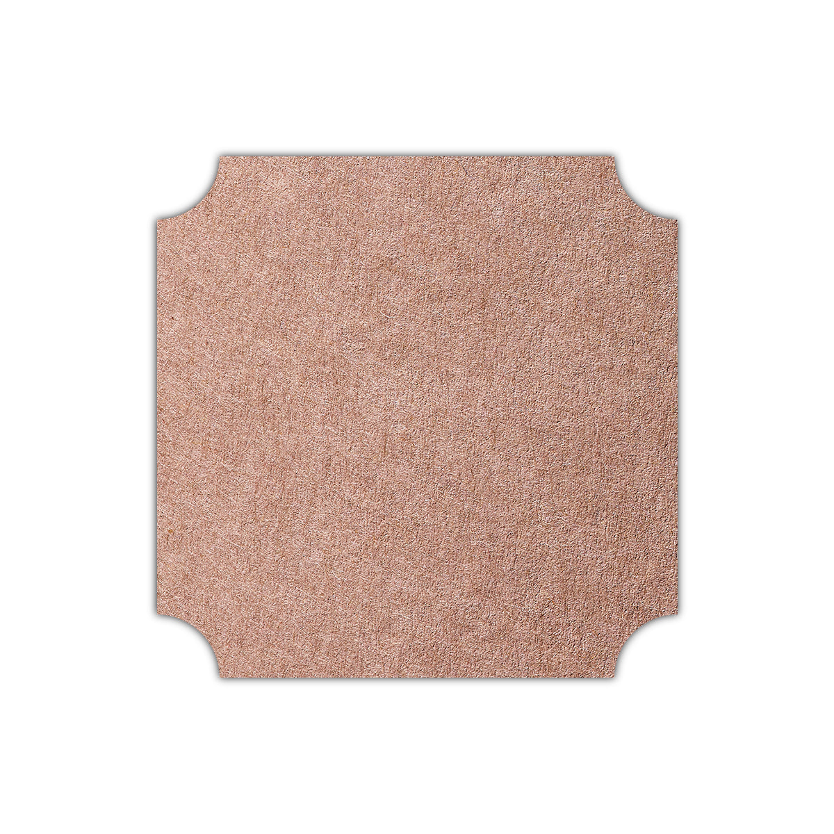 CMYK Print on Nubuck Brown Cardstock | Shape S3 | 7.5" x 7.5"