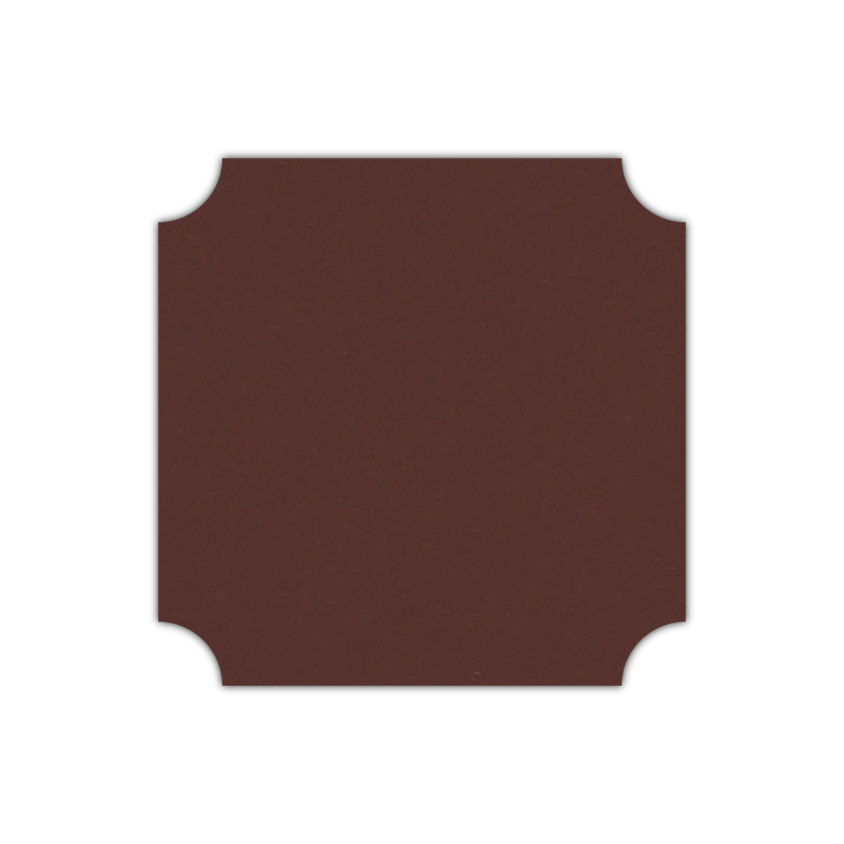 CMYK Print on Port Wine Cardstock | Shape S3 | 5.25" x 5.25"