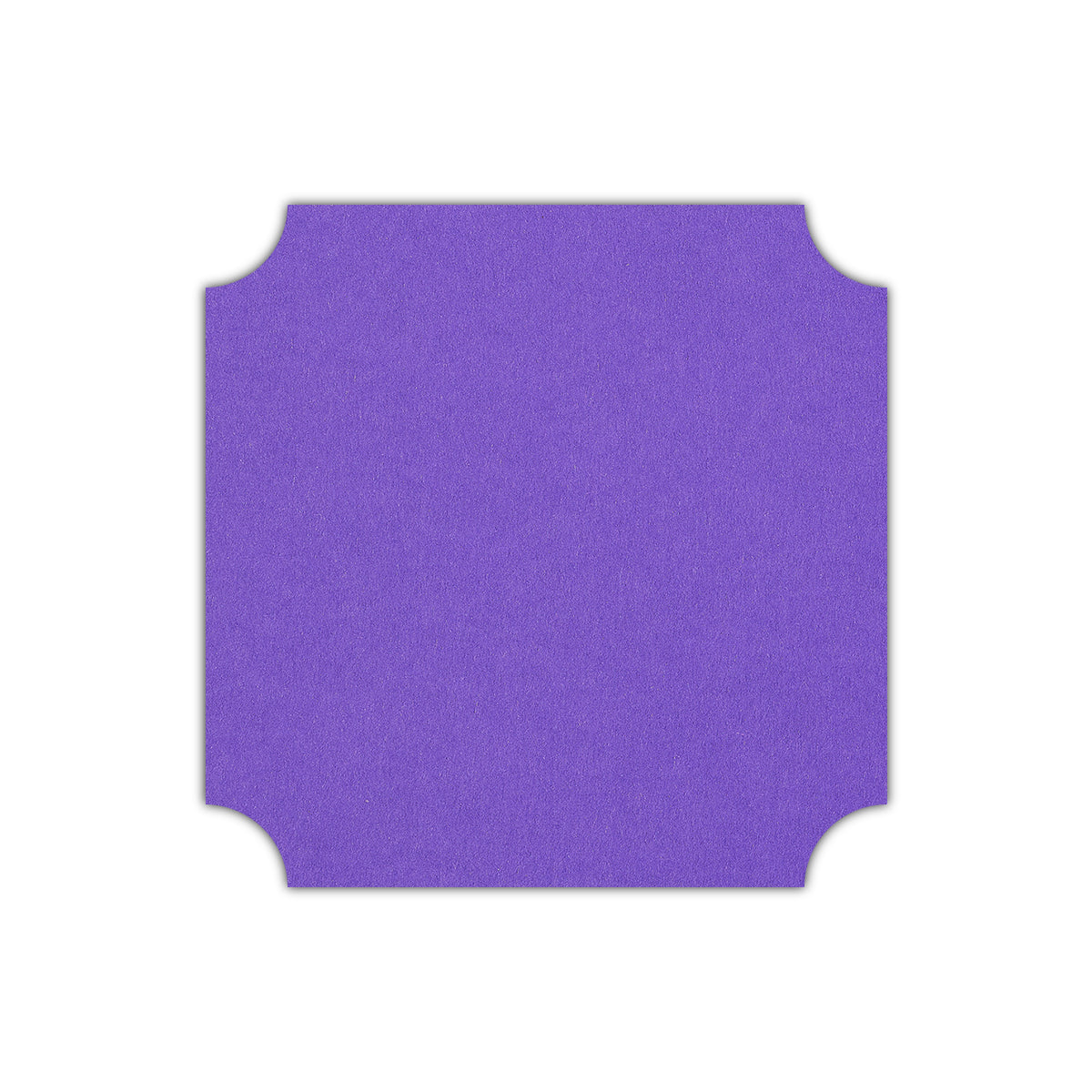 CMYK Print on Purple Cardstock | Shape S3 | 2" x 2"