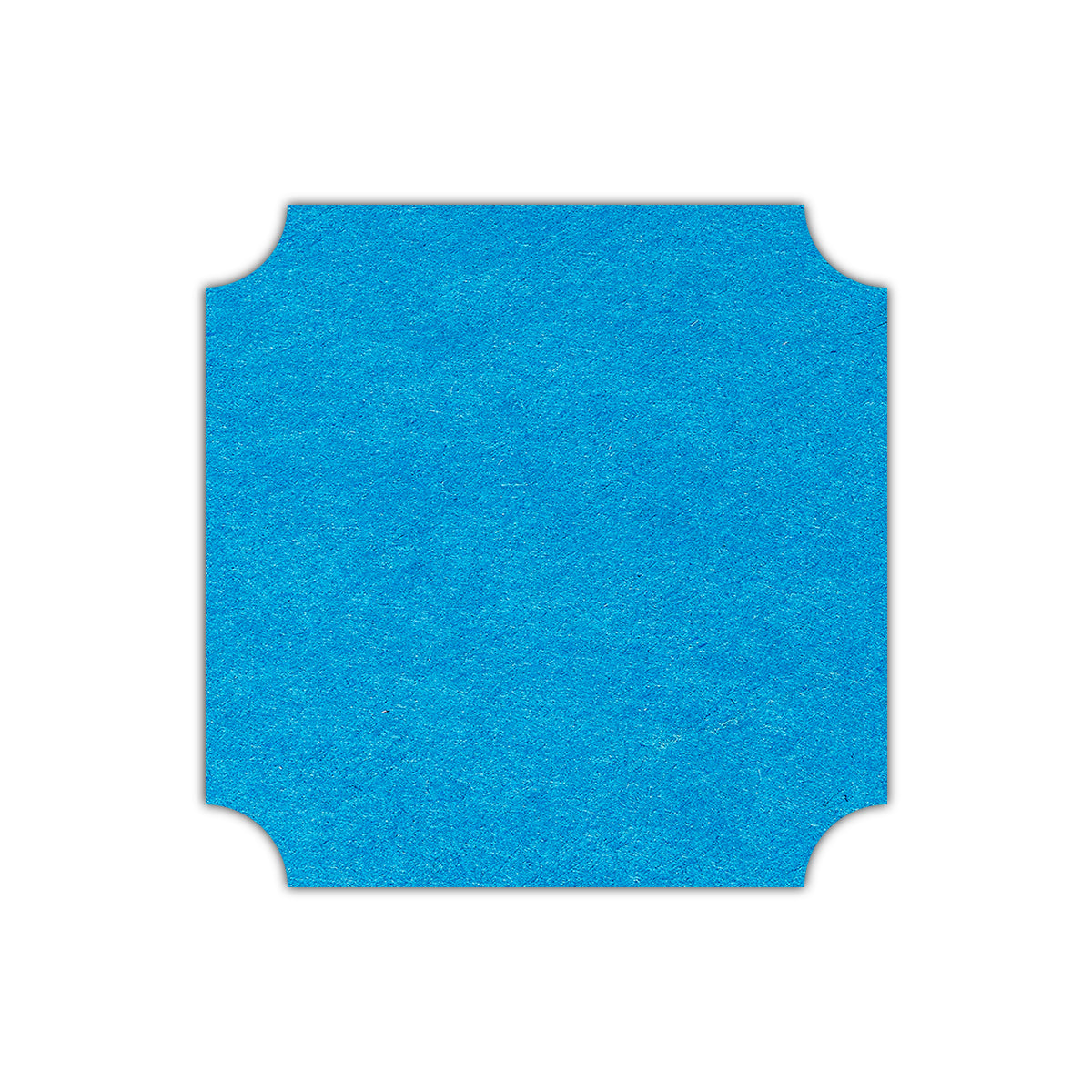 CMYK Print on Tabriz Blue Cardstock | Shape S3 | 3" x 3"