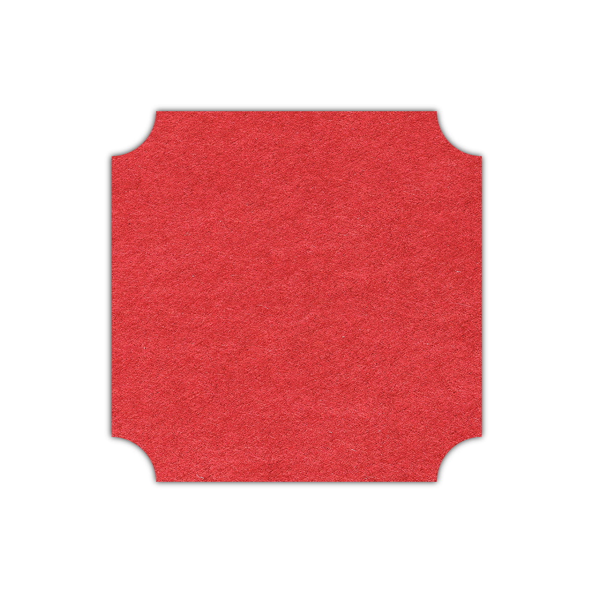 CMYK Print on Vermilion Cardstock | Shape S3 | 6.5" x 6.5"