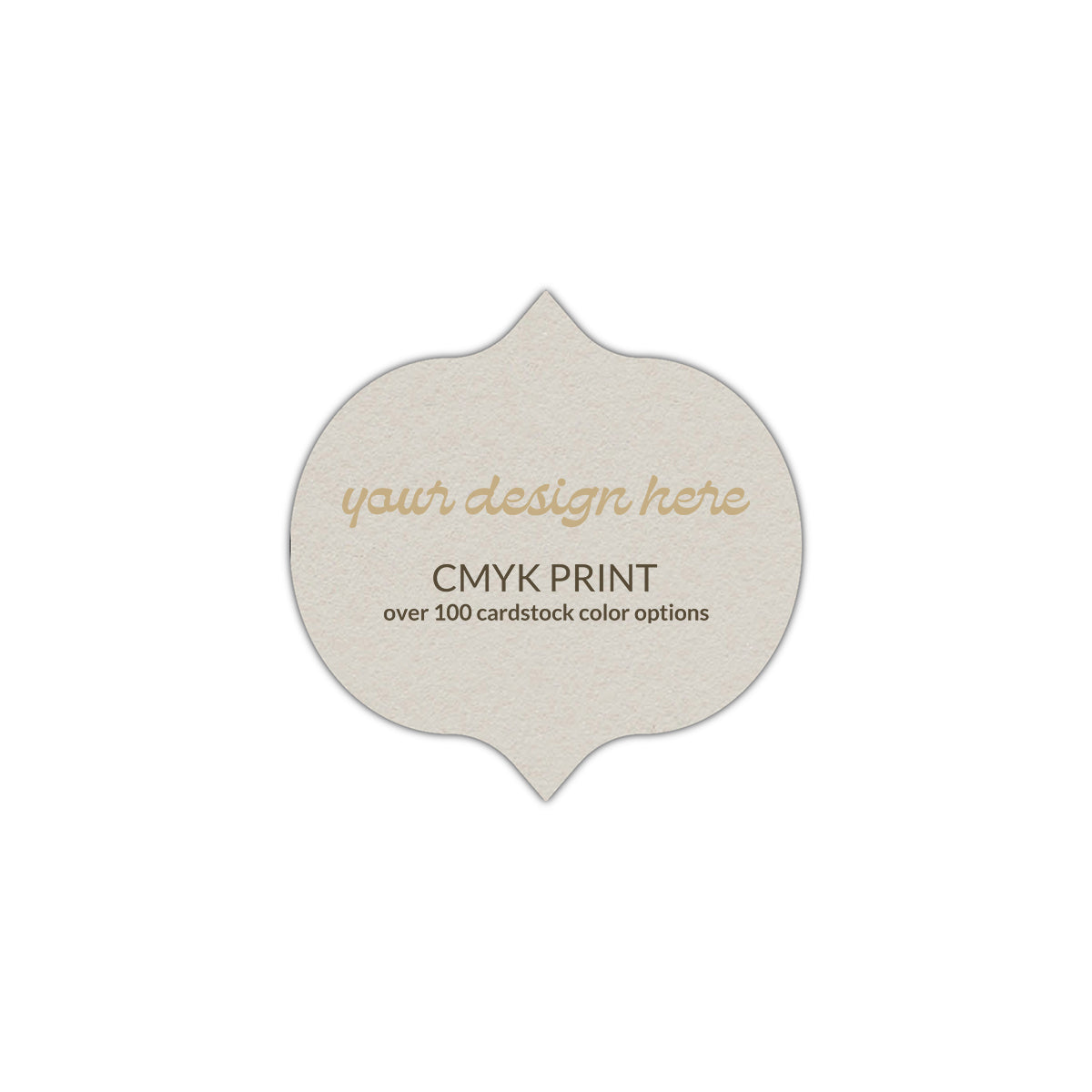 Shape S42 Diecut Card | CMYK Print | 2.5" x 2.5"
