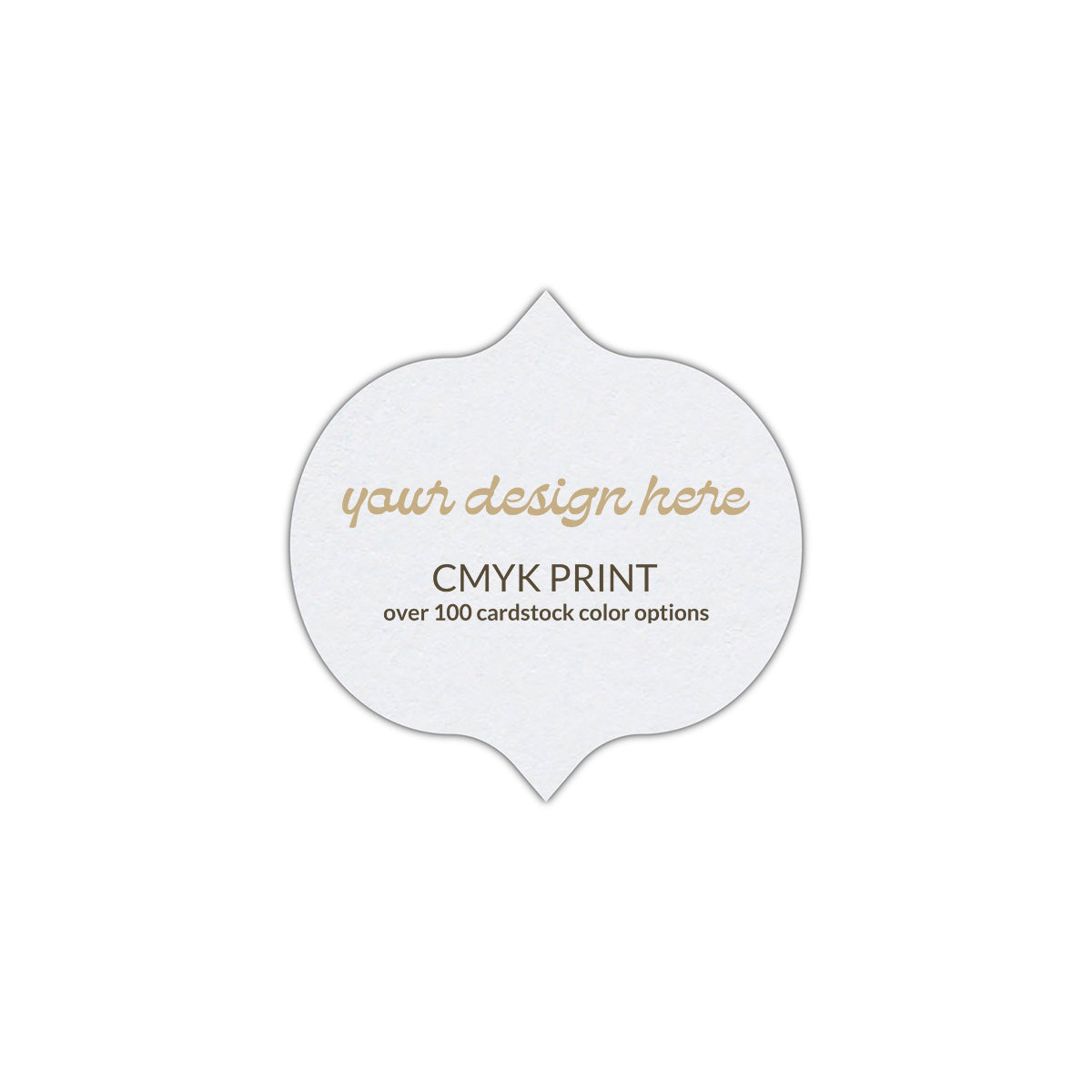 Shape S42 Diecut Card | CMYK Print | 2.75" x 2.75"