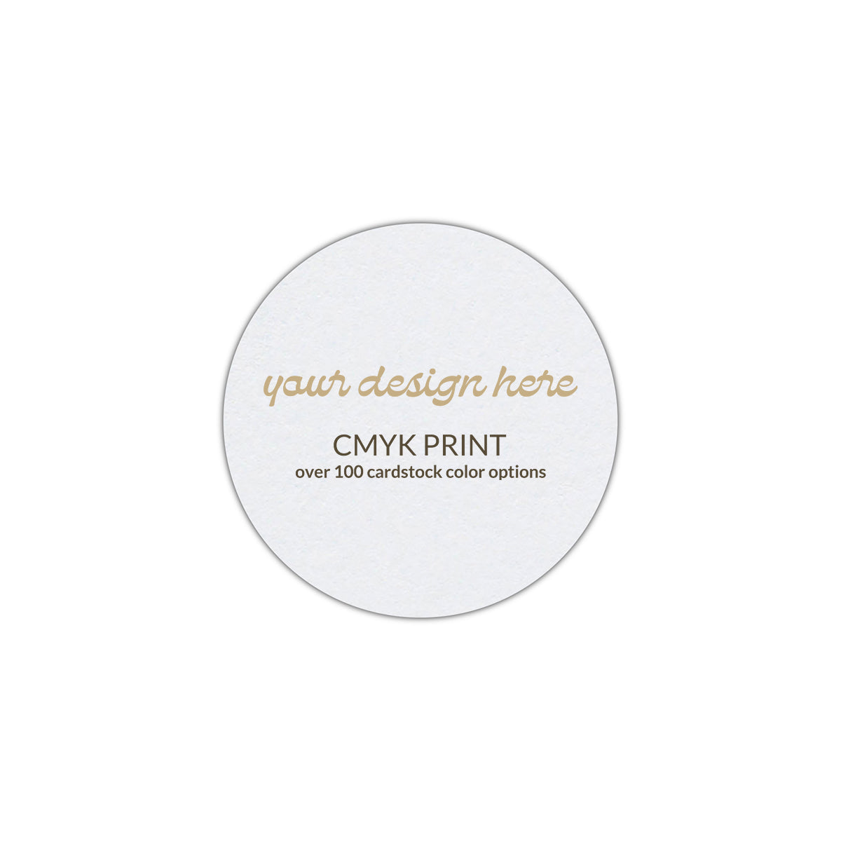 Shape S46 Diecut Card | CMYK Print | 2.75" x 2.75"