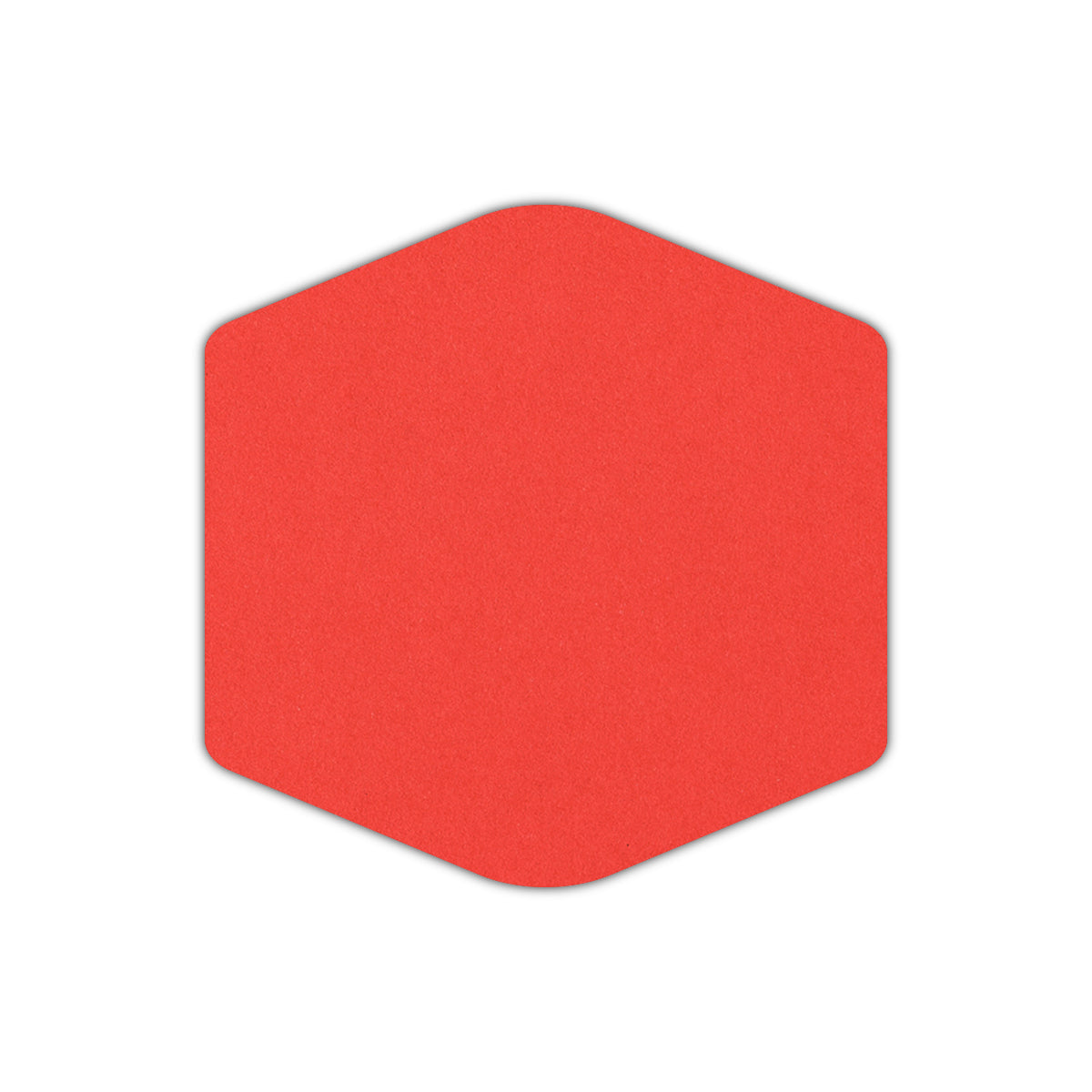 CMYK Print on Bright Red Cardstock | Shape S4 | 4" x 4"