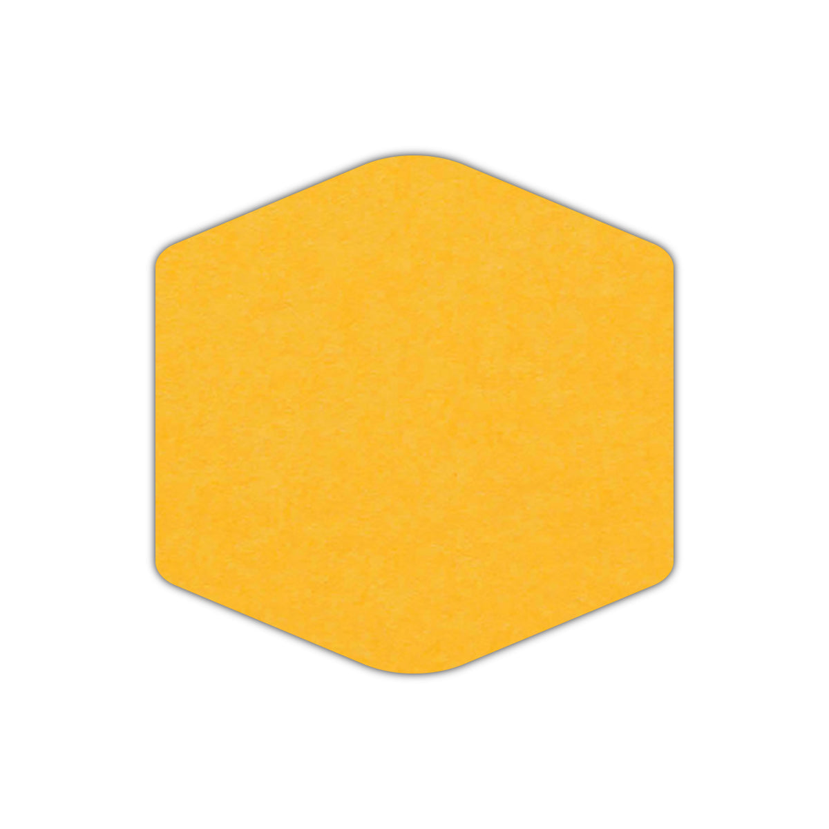 CMYK Print on Indian Yellow Cardstock | Shape S4 | 2.5" x 2.5"