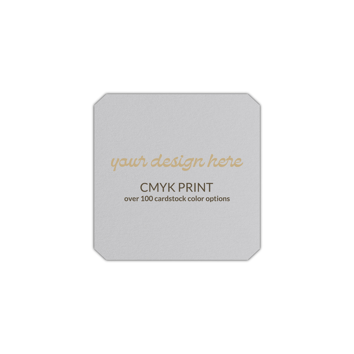 Shape S53 Diecut Card | CMYK Print | 7" x 7"
