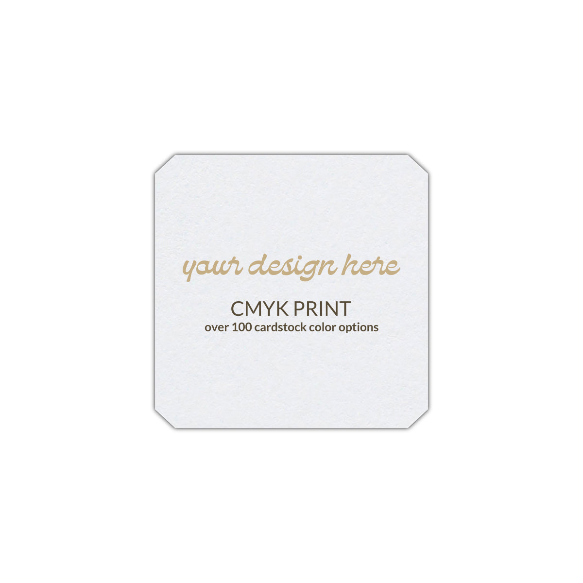 Shape S53 Diecut Card | CMYK Print | 2.75" x 2.75"