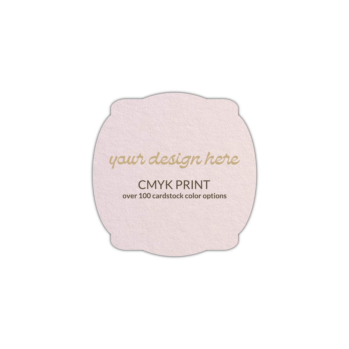 Shape S64 Diecut Card | CMYK Print | 2.25" x 2.25"