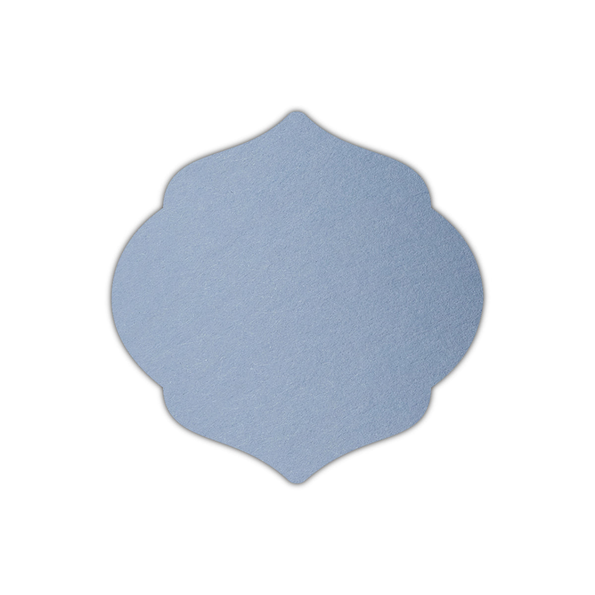 CMYK Print on Azure Blue Cardstock | Shape S7 | 5" x 5"