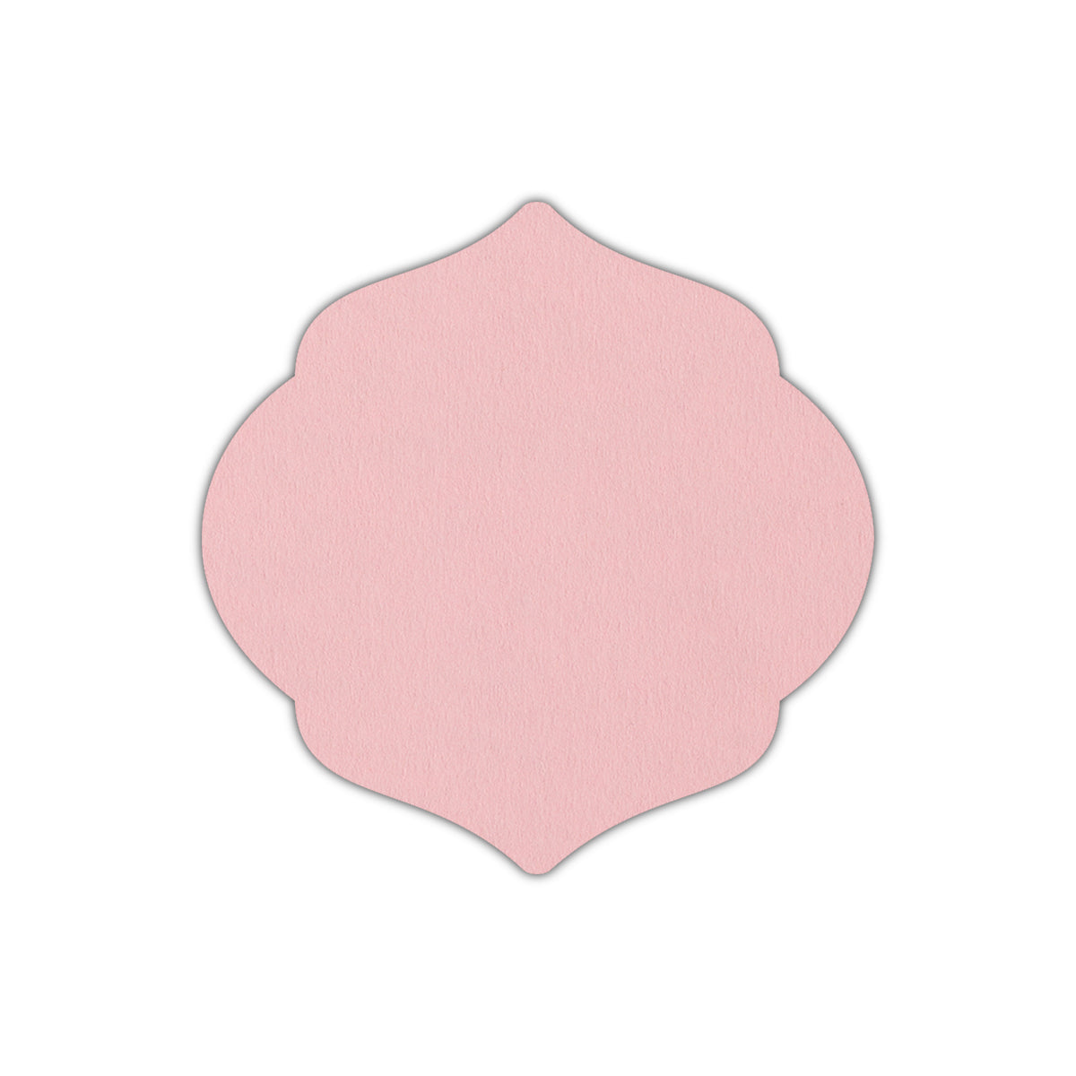 CMYK Print on Candy Pink Cardstock | Shape S7 | 2.25" x 2.25"