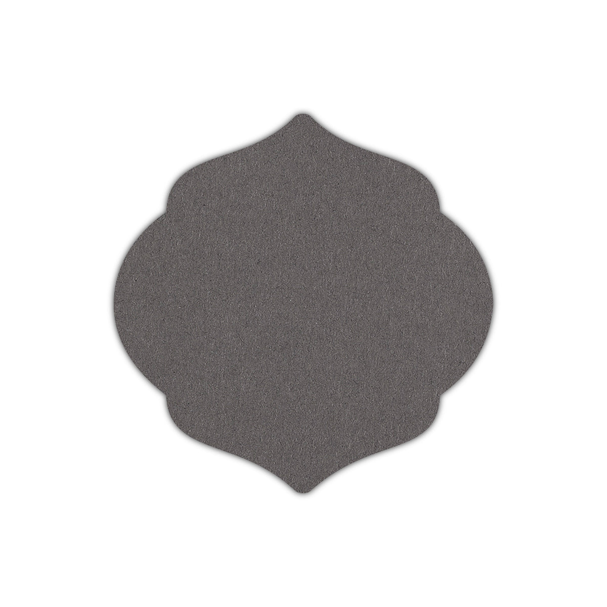 CMYK Print on Dark Grey Cardstock | Shape S7 | 2" x 2"