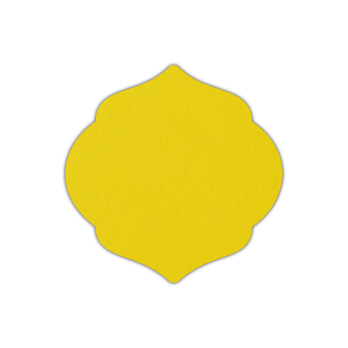 CMYK Print on Factory Yellow Cardstock | Shape S7 | 4.25" x 4.25"