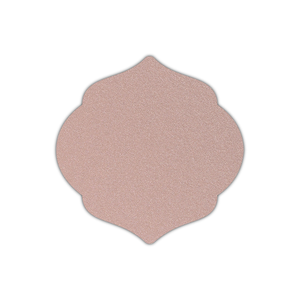 CMYK Print on Shimmer Nude Cardstock | Shape S7 | 2.5" x 2.5"