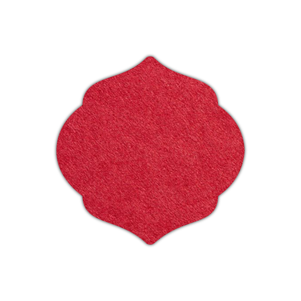 CMYK Print on Scarlet Red Cardstock | Shape S7 | 4.5" x 4.5"