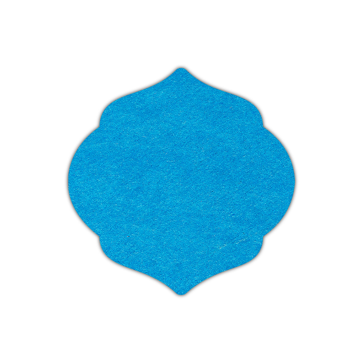 CMYK Print on Tabriz Blue Cardstock | Shape S7 | 3.75" x 3.75"