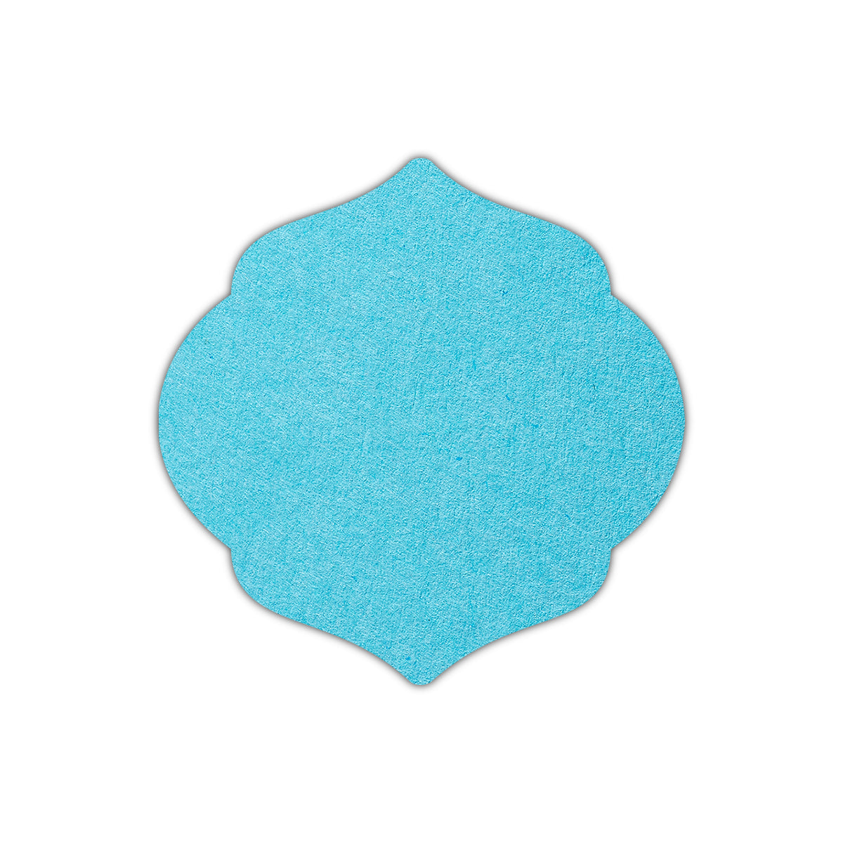 CMYK Print on Turquoise Cardstock | Shape S7 | 3.75" x 3.75"