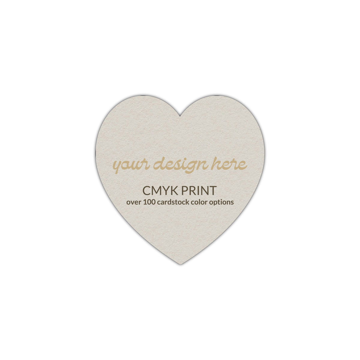 Shape S91 Diecut Card | CMYK Print | 5" x 5"