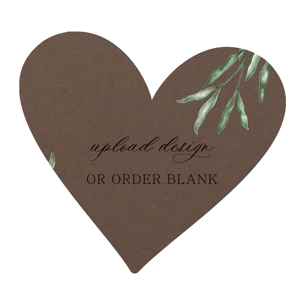 Custom Wedding Prints on Diecut Shaped Cardstock | Shape S93